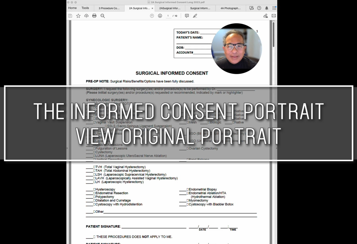 The Informed Consent Portrait View Original Portrait